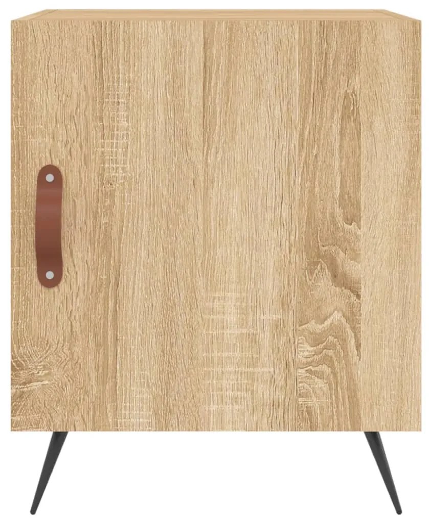 Mesa cabeceira 40x40x50 cm derivados de madeira carvalho sonoma