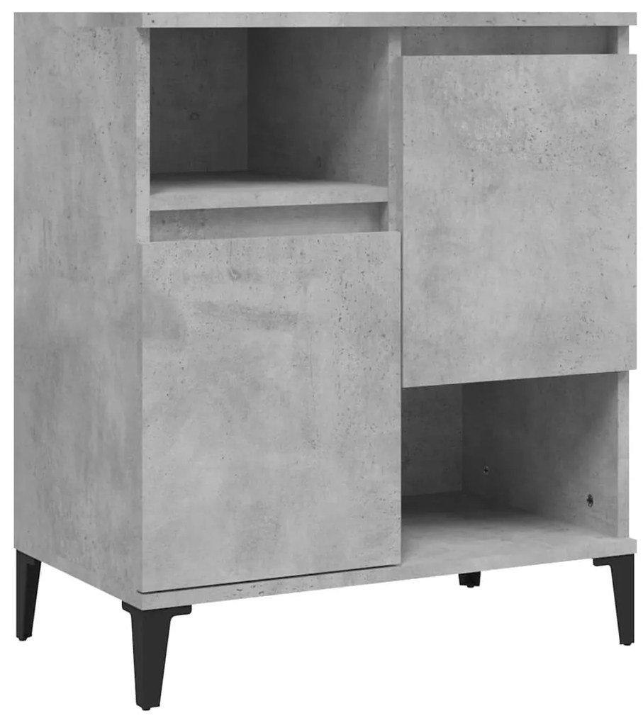 Aparadores 2 pcs 60x35x70 cm derivados de madeira cinza cimento
