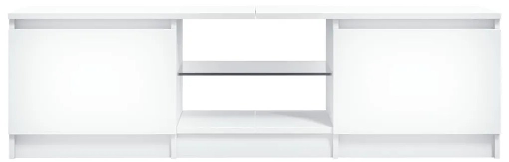 Móvel de TV Vinici com Luzes LED de 120cm - Branco - Design Moderno