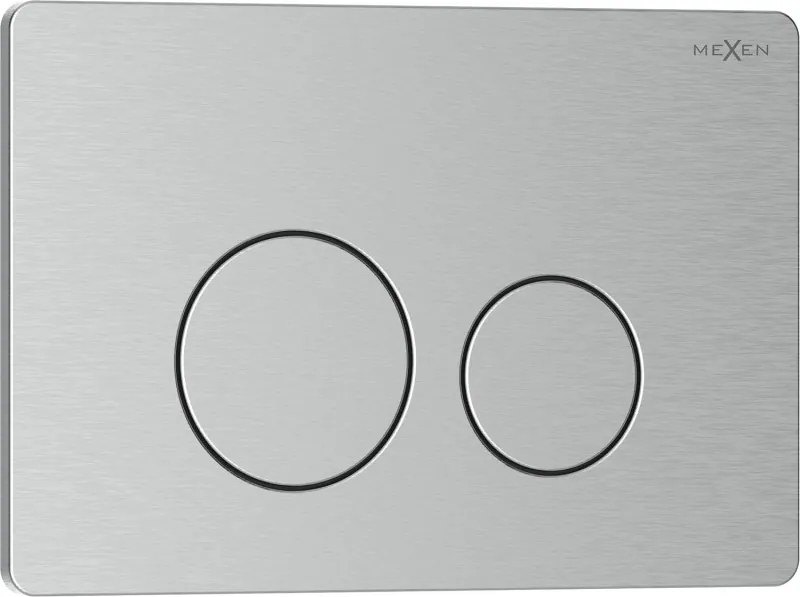 Mexen Tex 06 botão de descarga aço inoxidável, inox - 6106-10