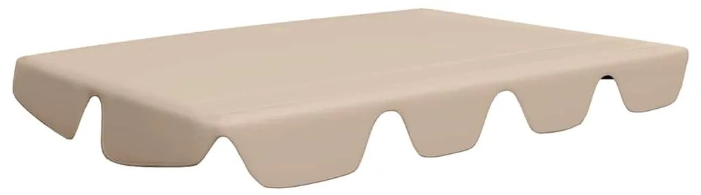 Toldo suplente p/ baloiço de jardim 150/130x105/70 cm bege