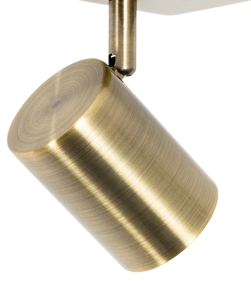 Foco moderno ajustável quadrado bronze - Jeana Moderno