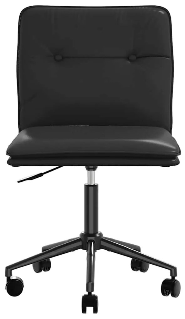 Cadeiras de jantar 2 pcs couro artificial preto