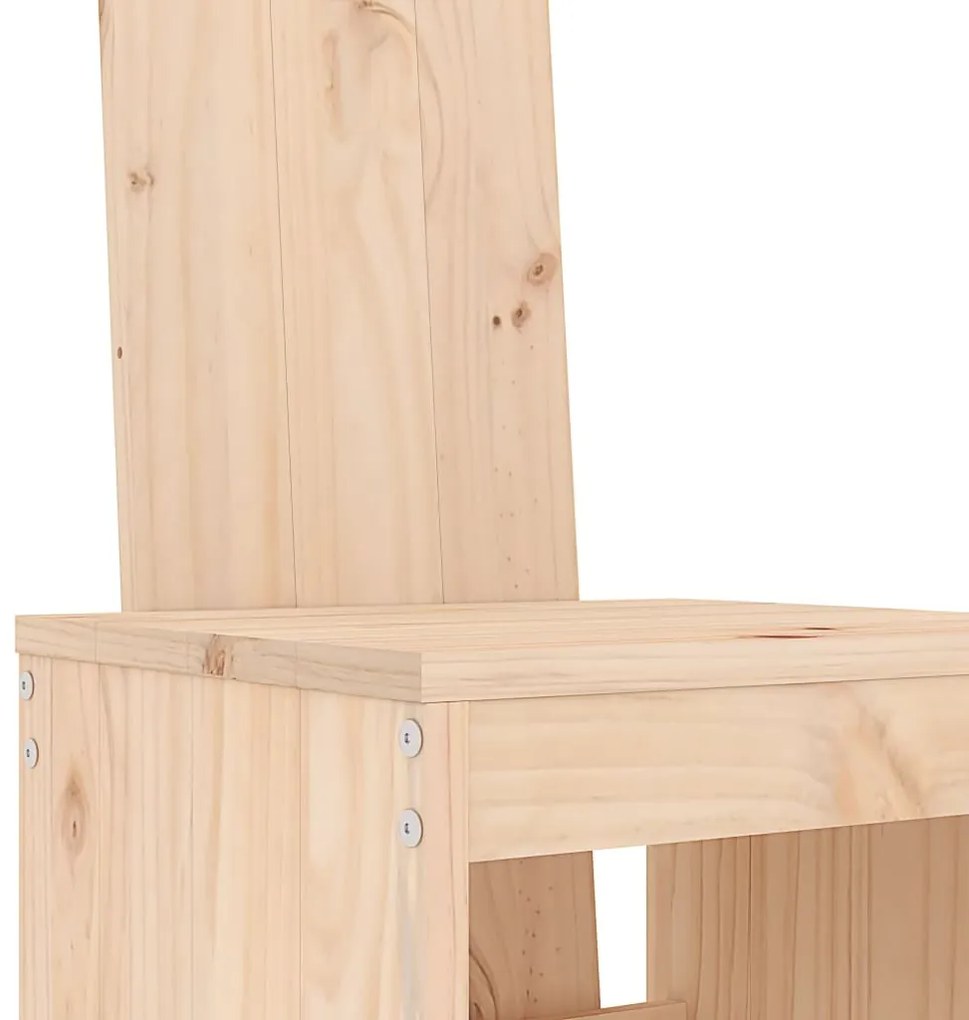 Cadeiras de bar 2 pcs 40x42x120 cm madeira de pinho maciça