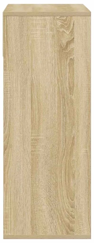 Estante cor carvalho 66x31x80 cm derivados de madeira