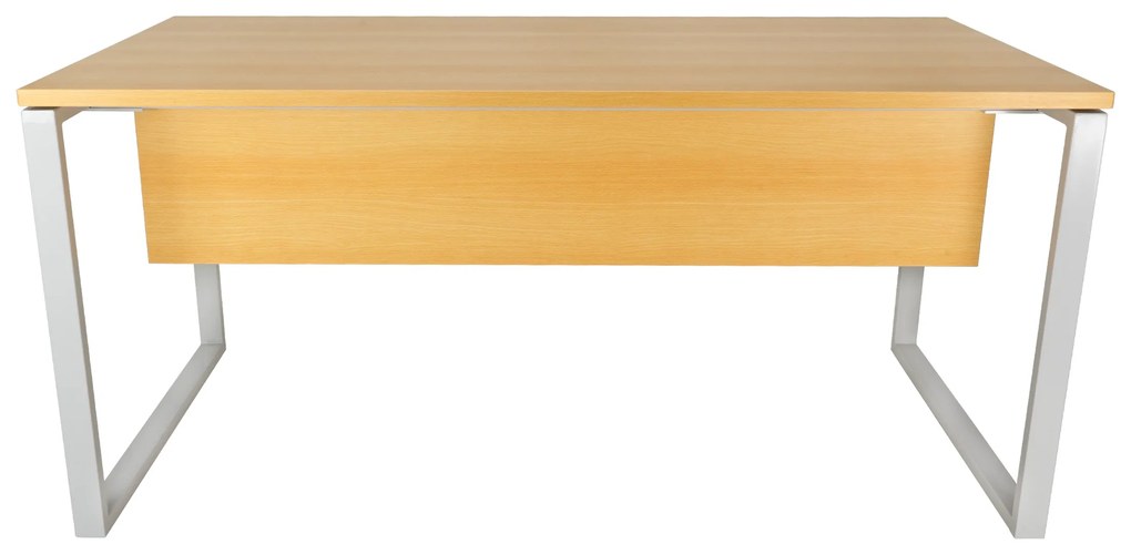 Secretárias de Escritório 1800x800x740mm Kclose Melamina Cinza / Carvalho Trigo