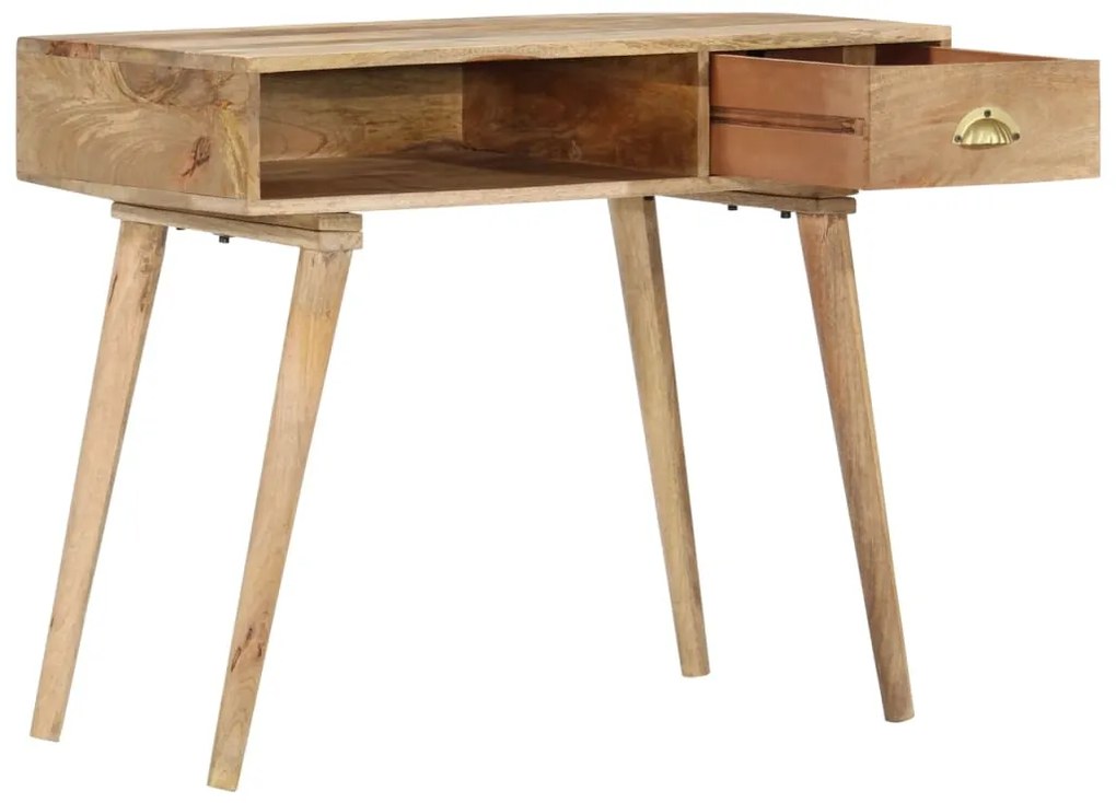Mesa consola 90x45x75 cm madeira de mangueira maciça