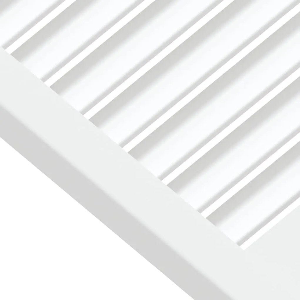 Portas de armário 4 pcs design de persiana pinho maciço branco