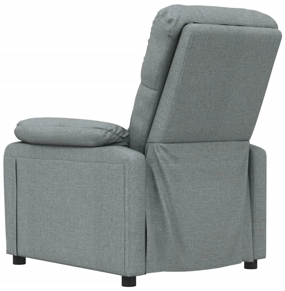 Poltrona de massagens tecido cinzento-escuro