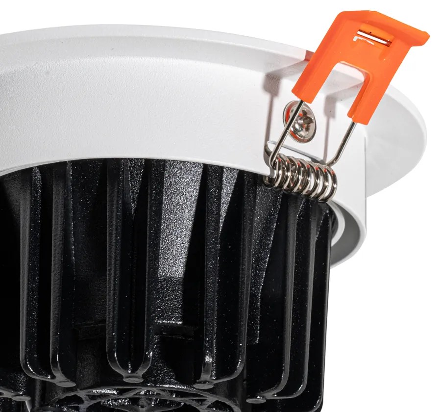 Foco embutido branco 9,5 cm incl. LED 1015 lm regulável IP65 - Gaius