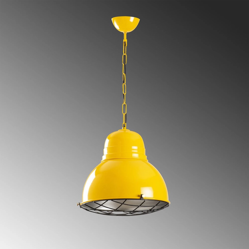 Candeeiro Chandelier Saglam – Amarelo Dourado – 31 cm