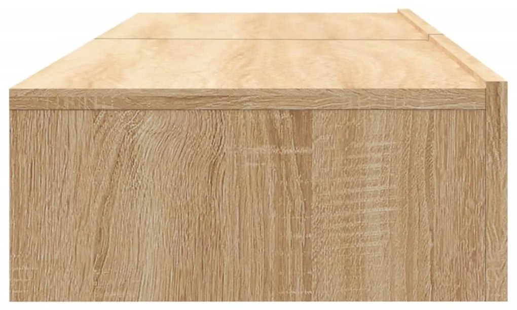 Móveis de TV com luzes LED 2 pcs 60x35x15,5 cm carvalho sonoma