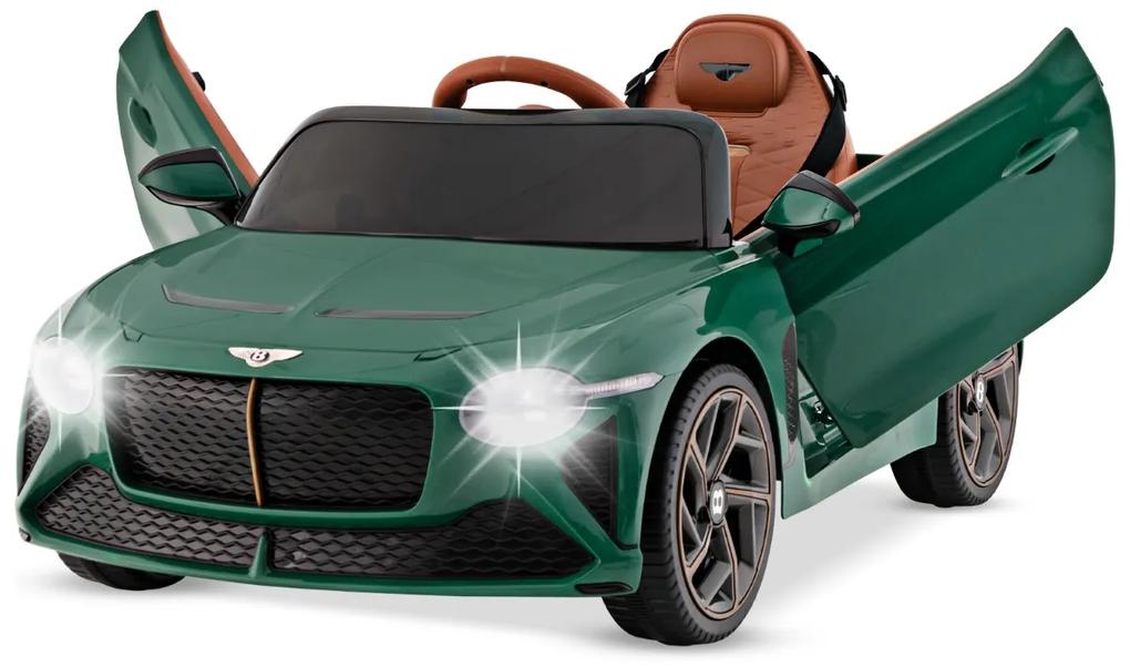 Carro elétrico infantil licenciado Bentley Bacalar 12V com controlo remoto 108 x 65 x 45 cm Verde