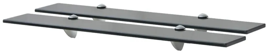 vidaXL Prateleiras flutuantes 2 pcs vidro 70x10 cm 8 mm