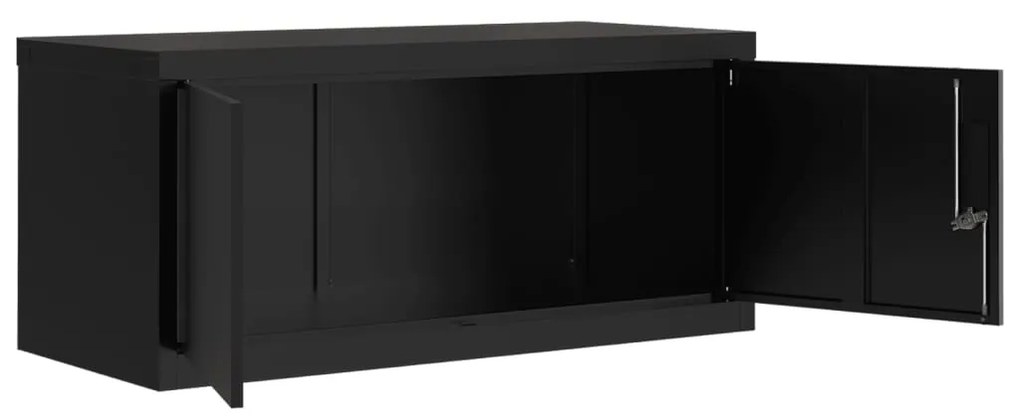 Arquivador 90x40x130 cm aço preto