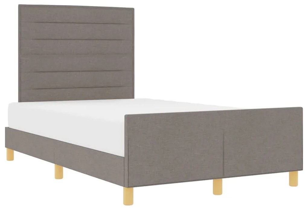 Estrutura de Cama vidaXL Taupe 120x200 cm Tecido