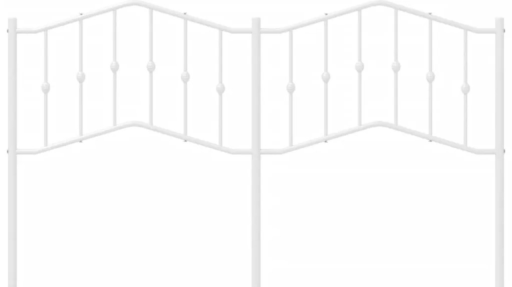 Cabeceira de cama 160 cm metal branco