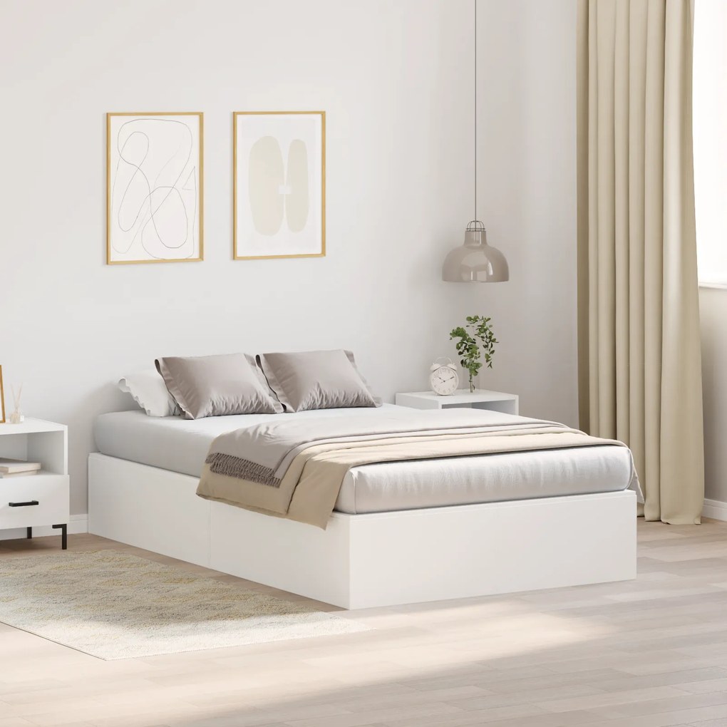 Cama com Armazenamento vidaXL Branca 120x200 cm