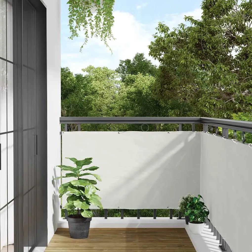 Tela de privacidade para varanda 600x120 cm PVC branco