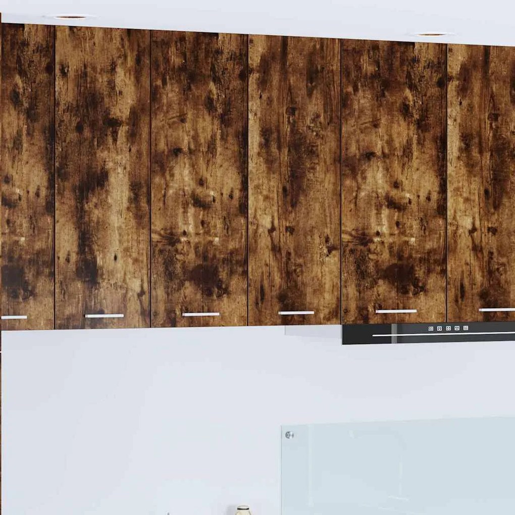 vidaXL Armário suspenso com porta Carvalho Defumado 60 x 31 x 80 cm