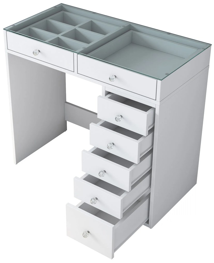 Mesa de Maquilhagem BJ107 – Branco – 90x79,8x44,5 cm