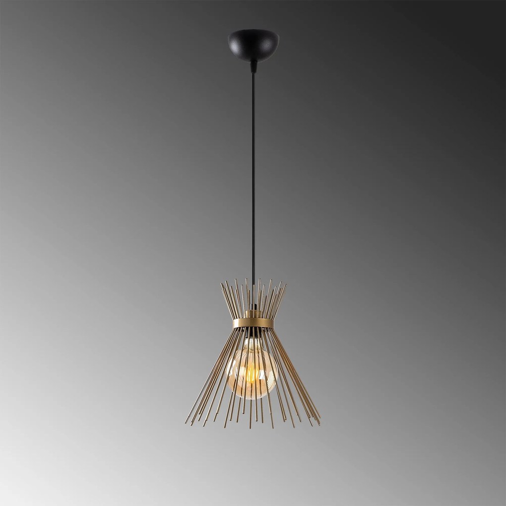 Candeeiro de Teto Chandelier Kirpi – Preto – 34 x 34 cm