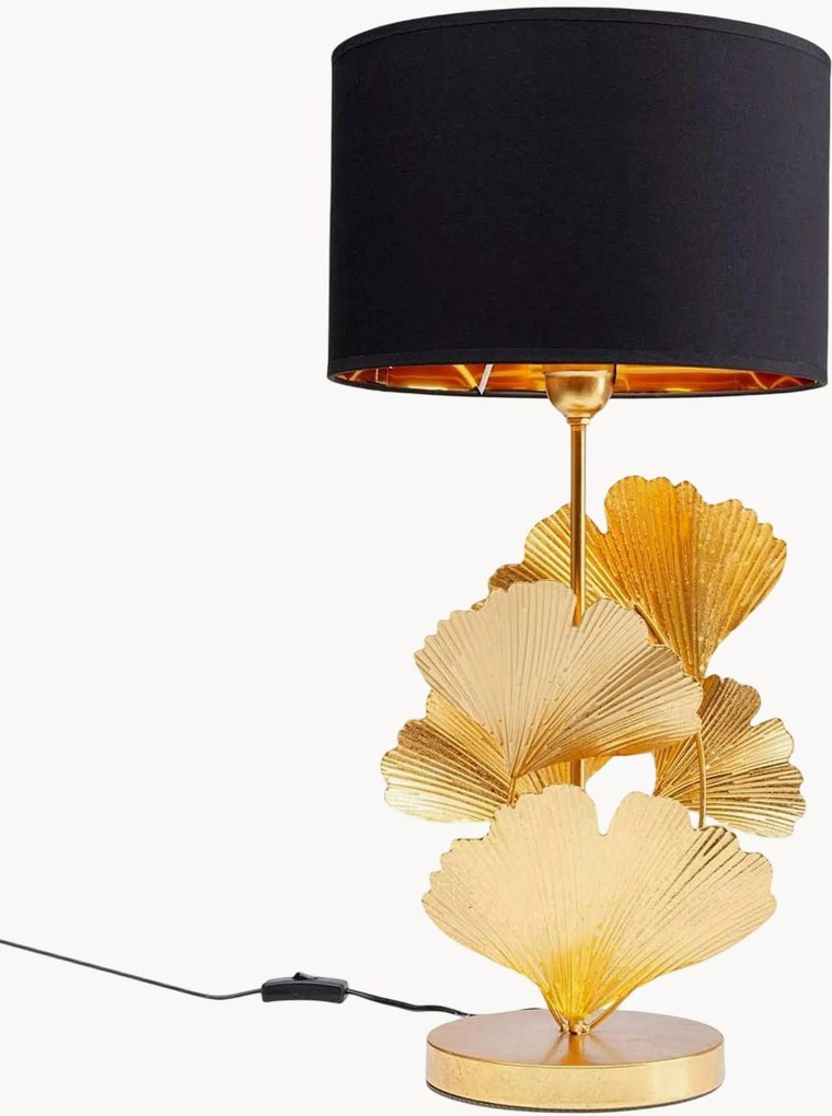 Candeeiro de mesa grande Flores Gold