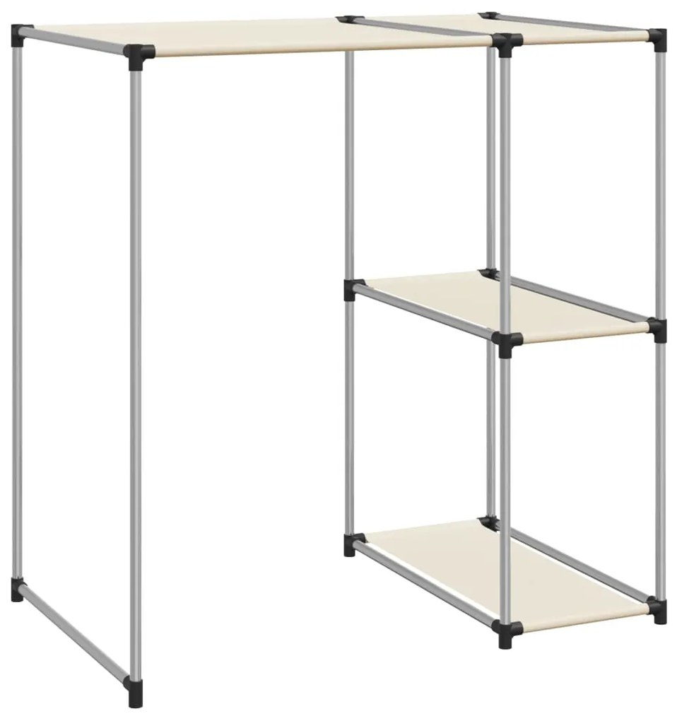 Estante arrumação p/ máquina lavar roupa 87x55x90,5 ferro creme