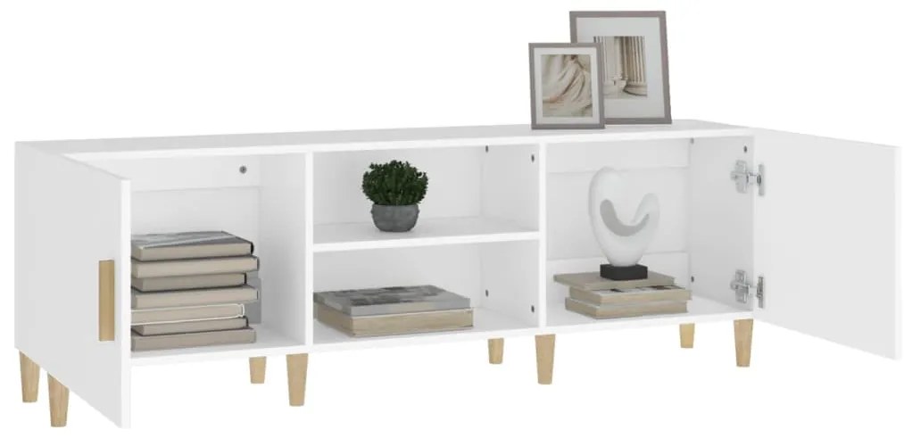 Móvel para TV 150x30x50 cm madeira processada branco