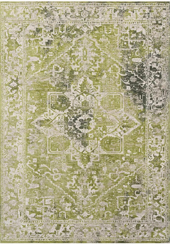 Tapete de pelo curto lavável para interior e exterior Olive Wood