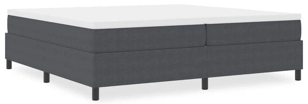 Cama Box Spring vidaXL Cinza Escuro 200x200 cm Tecido de Corduroy
