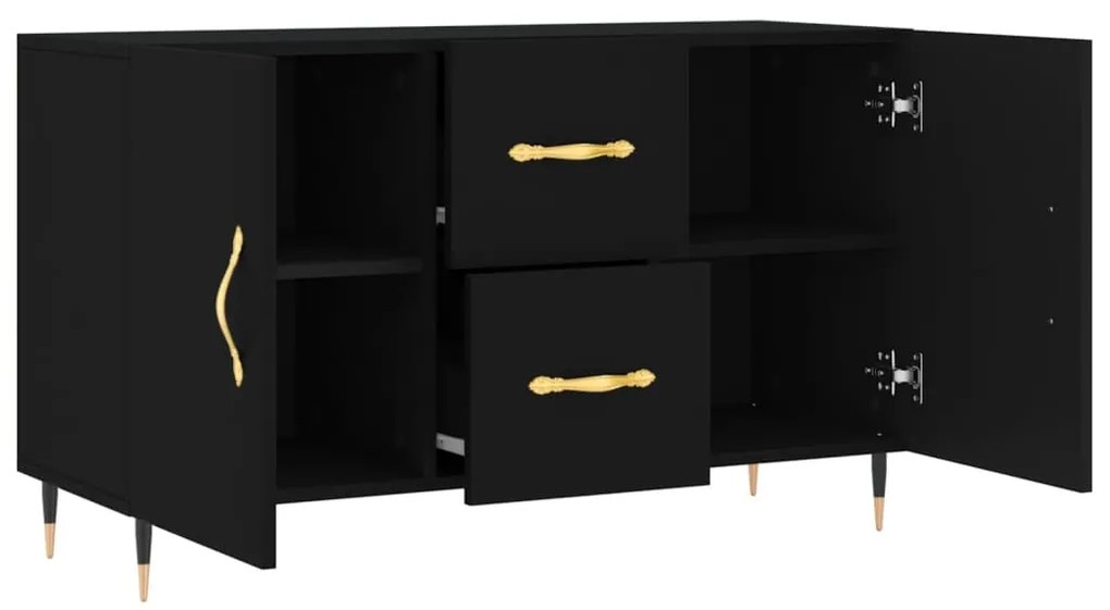 Aparador 100x36x60 cm derivados de madeira preto