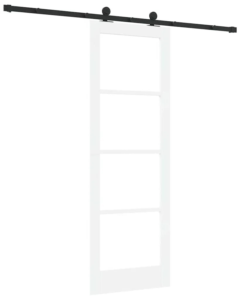 Porta Deslizante com Conjunto de Ferragens "ORKDAL" Branca 73.5x211 cm