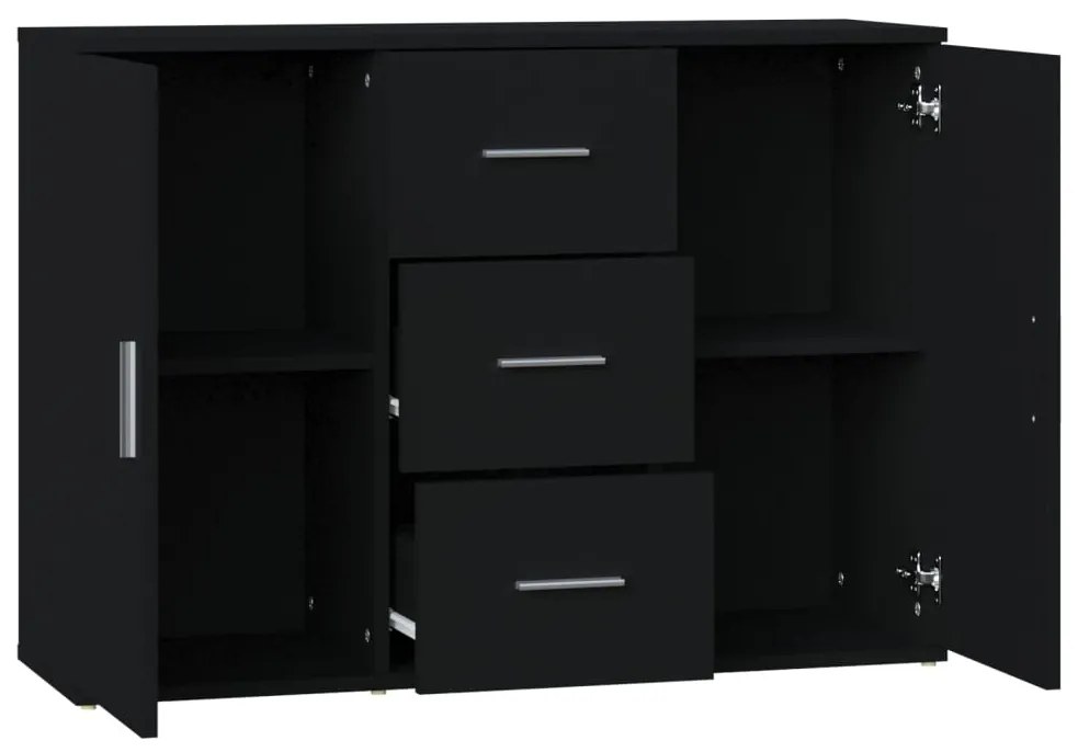 Aparador 91x29,5x65 cm derivados de madeira preto