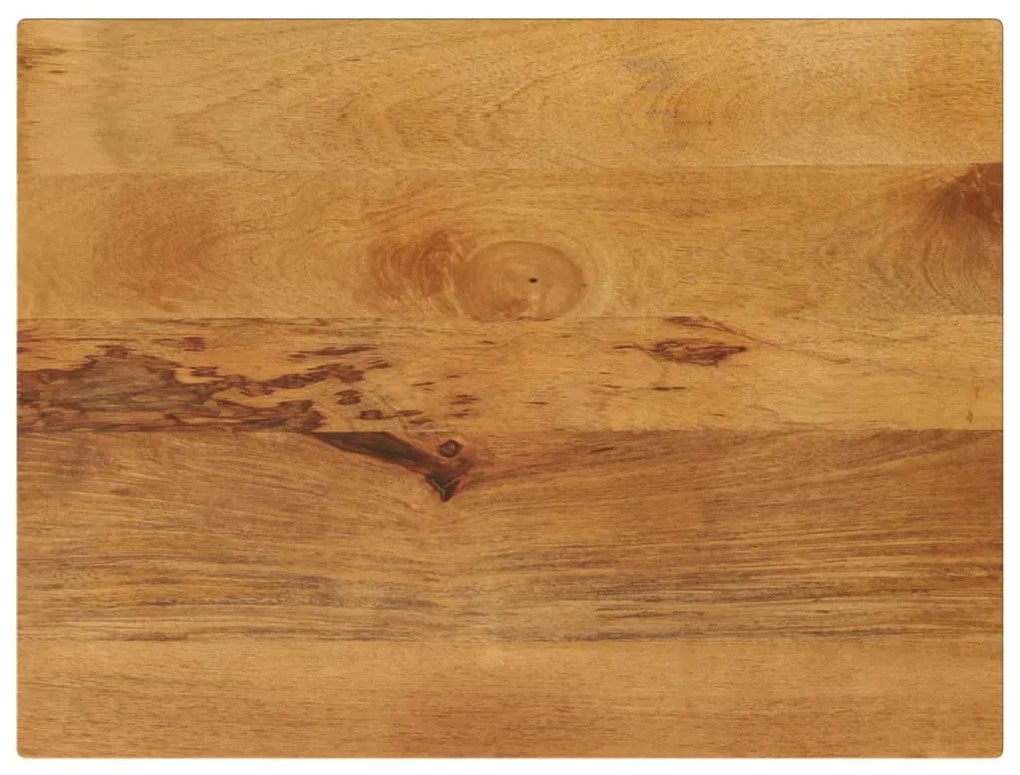 vidaXL Tampo de mesa retangular 80x50x2,5 cm mangueira maciça