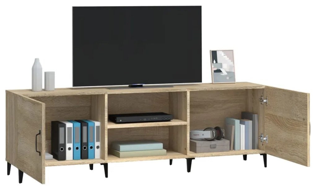 Móvel de TV 150x30x50 cm derivados de madeira carvalho sonoma