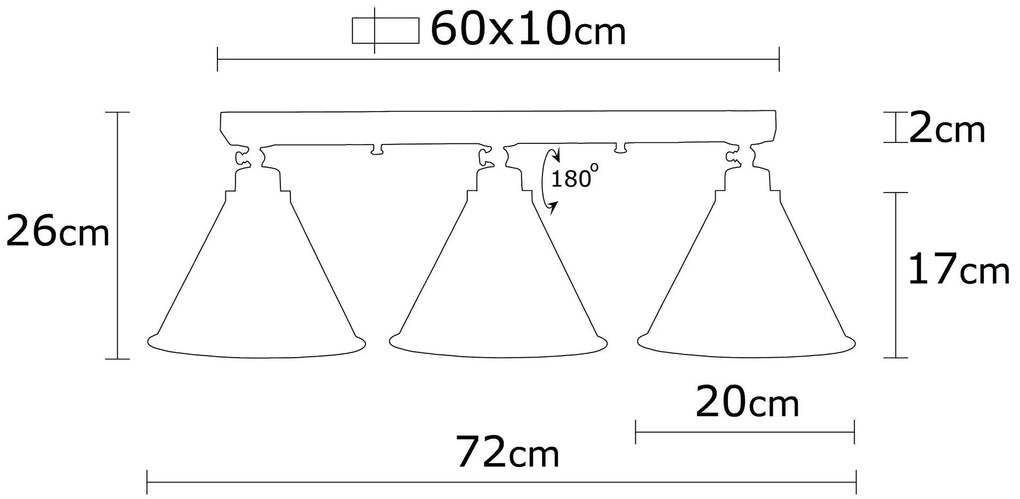 Chandelier Berceste – Preto – Diâmetro 72 cm