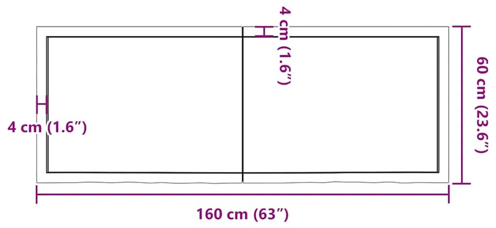 Prateleira de parede 160x60x(2-6) cm carvalho tratado castanho