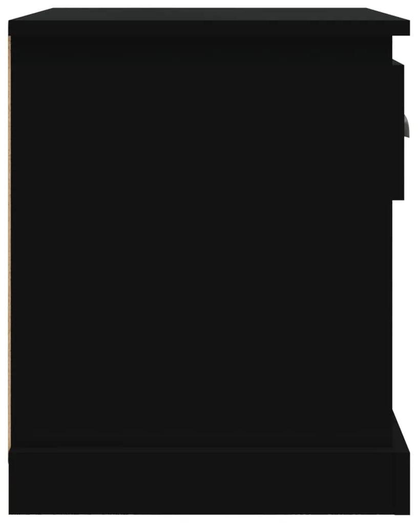 Mesa de cabeceira 39x39x47,5 cm derivados de madeira preto