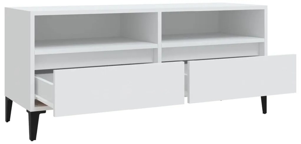 Móvel de TV 100x34,5x44,5 cm derivados de madeira branco