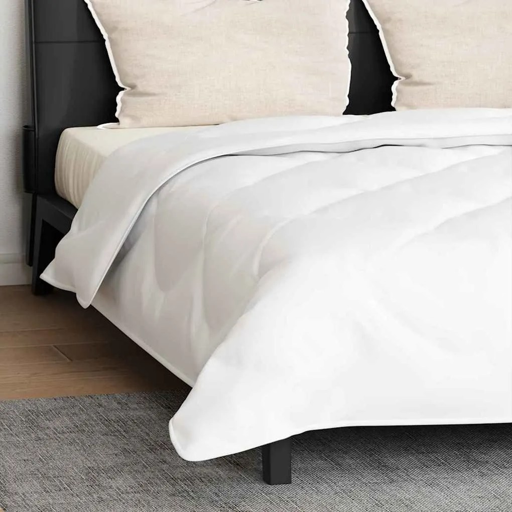 Edredão com travesseiro 3 pcs Branco 200 x 200 cm Microfibra