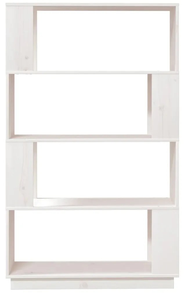 Estante/divisória 80x25x132 cm pinho maciço branco