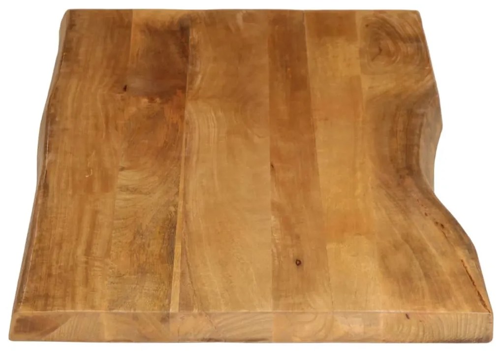 Tampo de mesa c/ borda viva 140x60x2,5 cm mangueira maciça