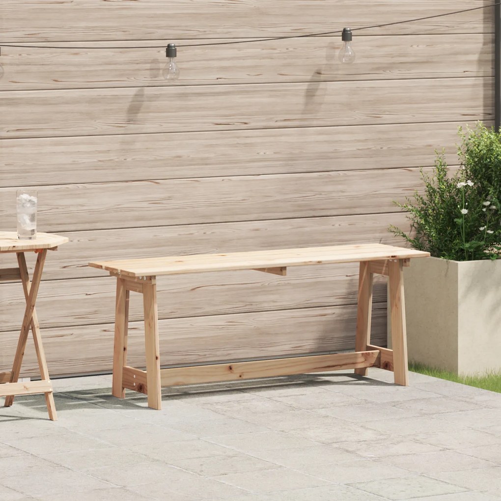 Banco de Exterior vidaXL 119x35x47 cm Madeira de Pinho