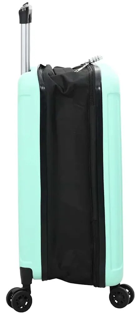 Mala Dobrável Casco Duro 24'' Verde Menta 43x27x66 cm ABS