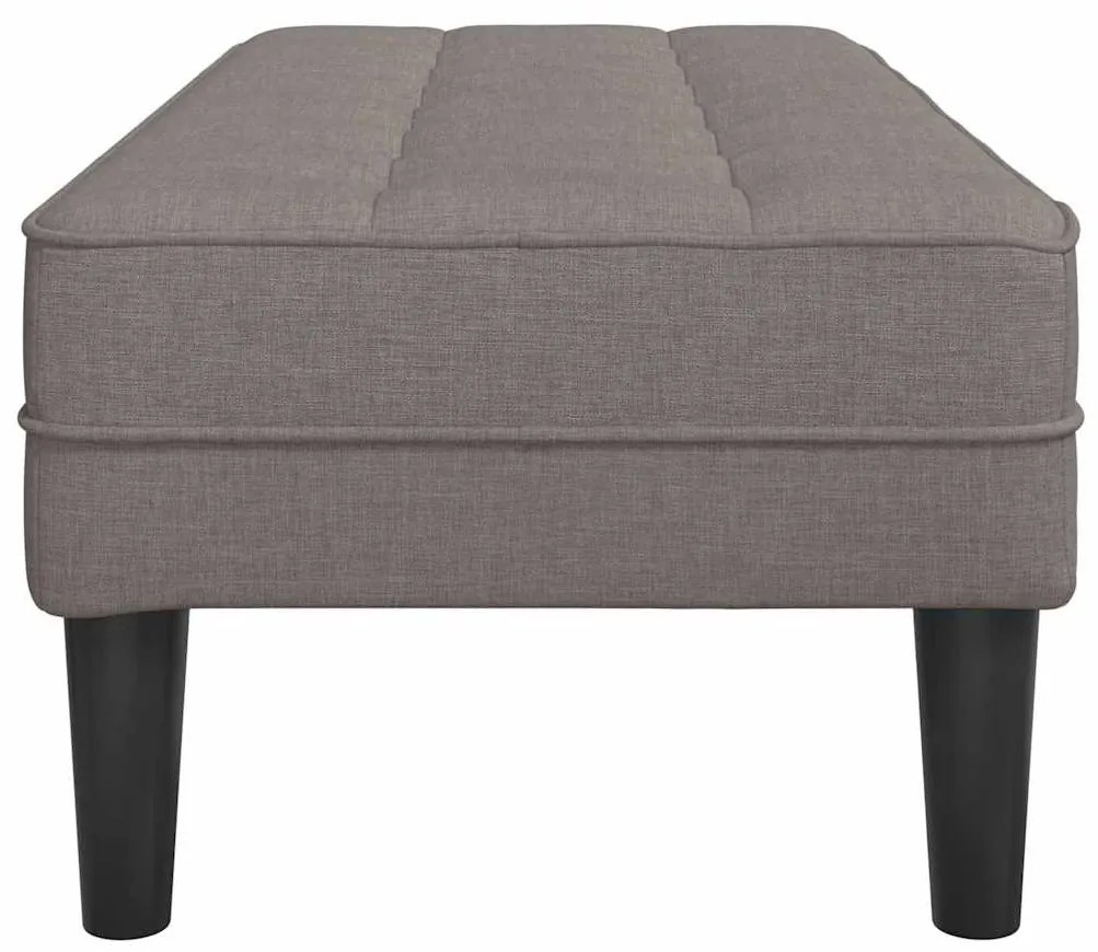 Banco vidaXL Taupe 113x57x39 cm em Tecido