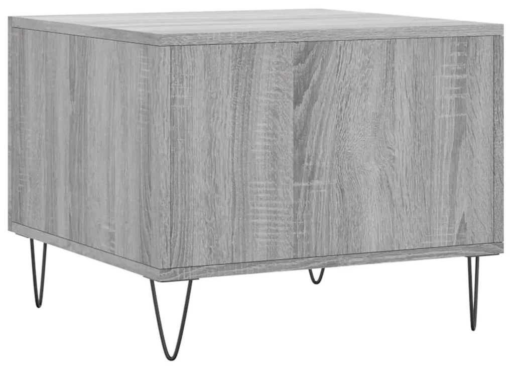 Mesa de centro 50x50x40 cm derivados madeira sonoma cinza