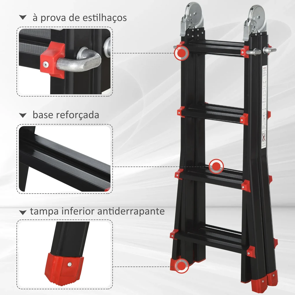 Escada telescopica 4 m