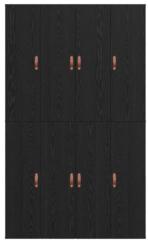 Estrado de Cama com Arrumação Preto Carvalho 120x190 cm