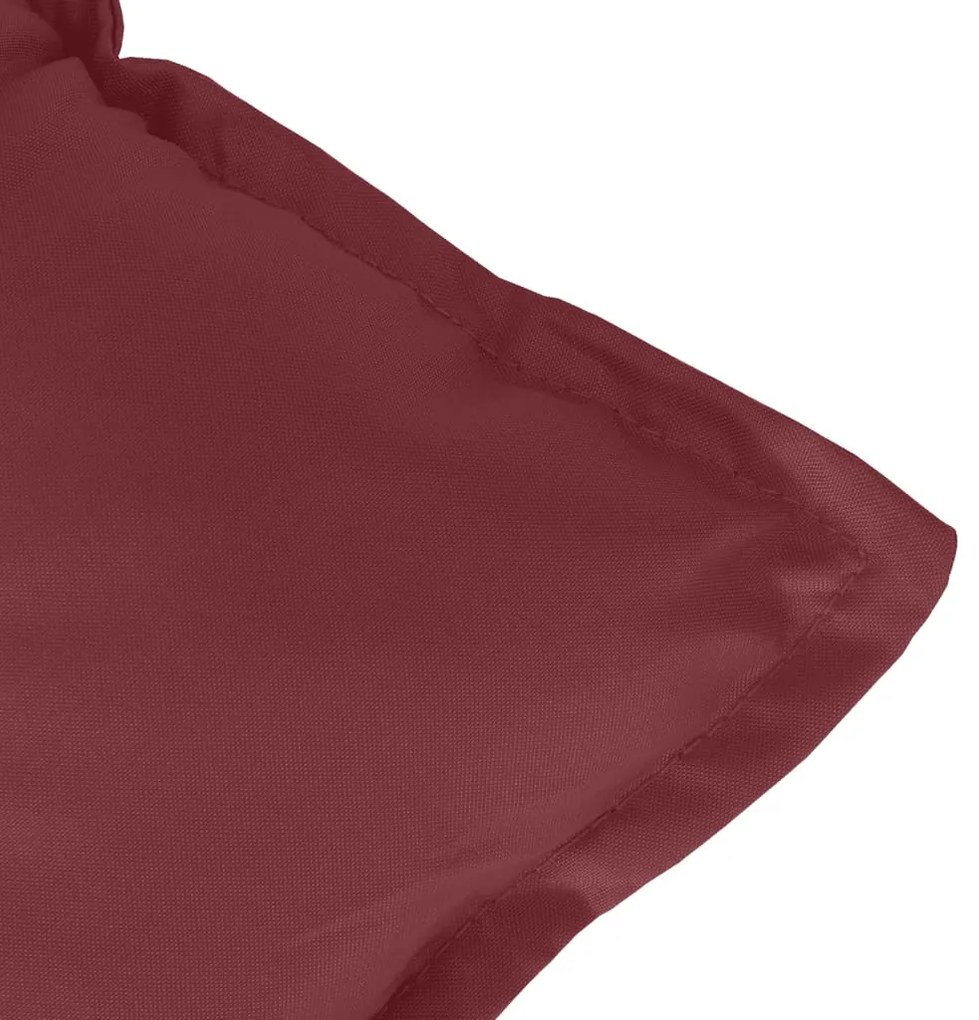 Almofadões banco jardim 2pcs 100x50x7cm mesclado vermelho tinto